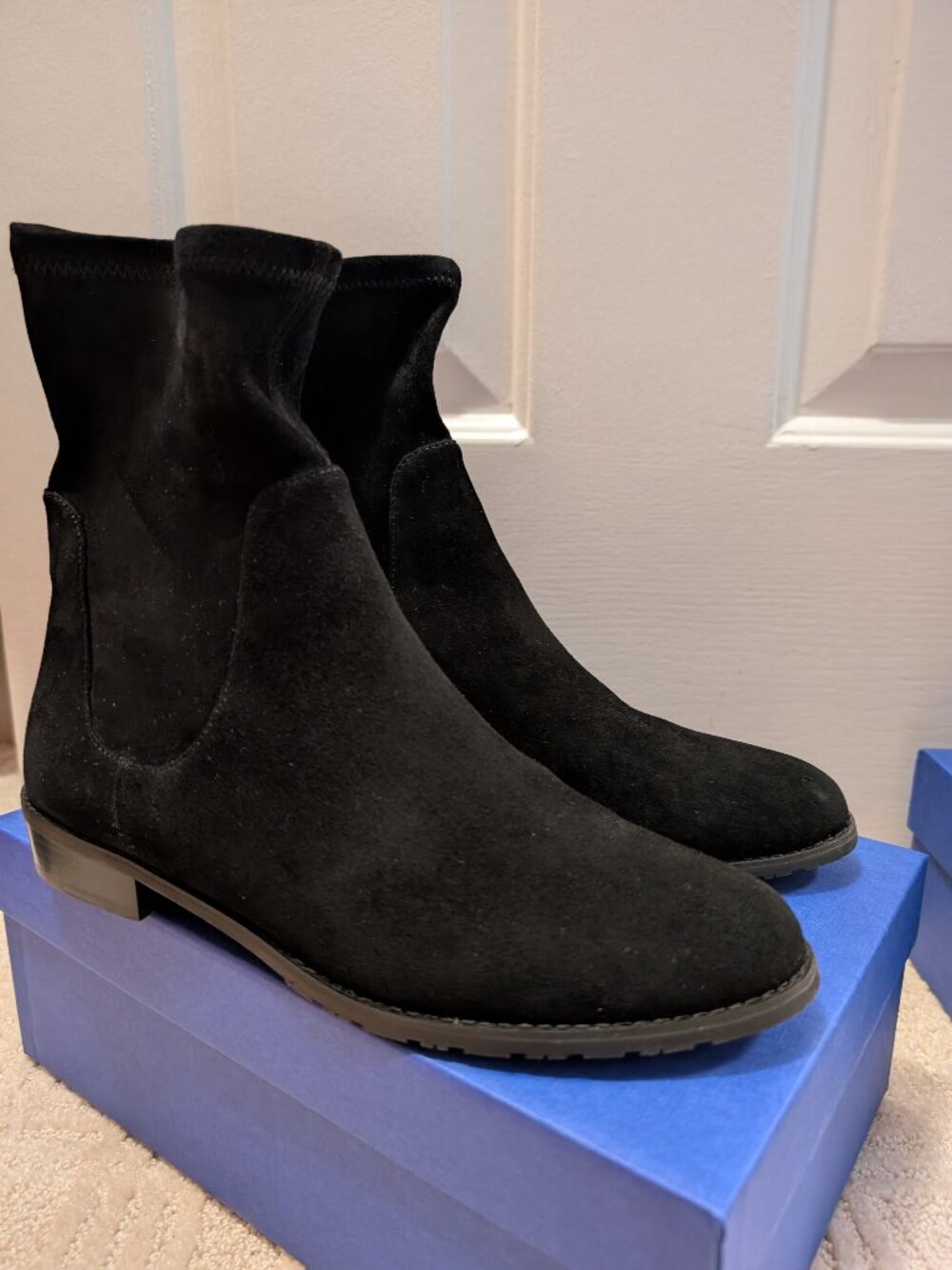 Stuart Weitzman black booties